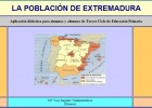 La población de Extremadura | Recurso educativo 34617