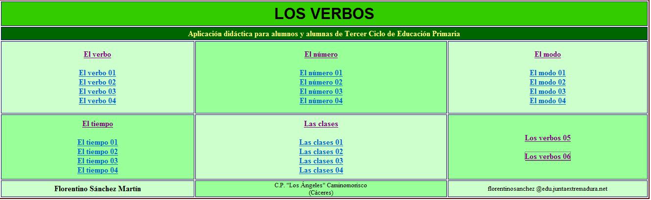 Los verbos | Recurso educativo 35289