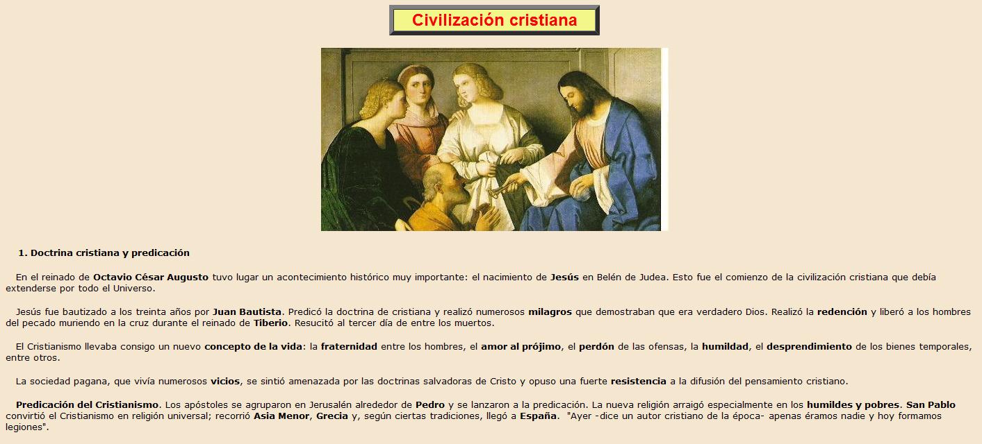Civilización cristiana | Recurso educativo 37673
