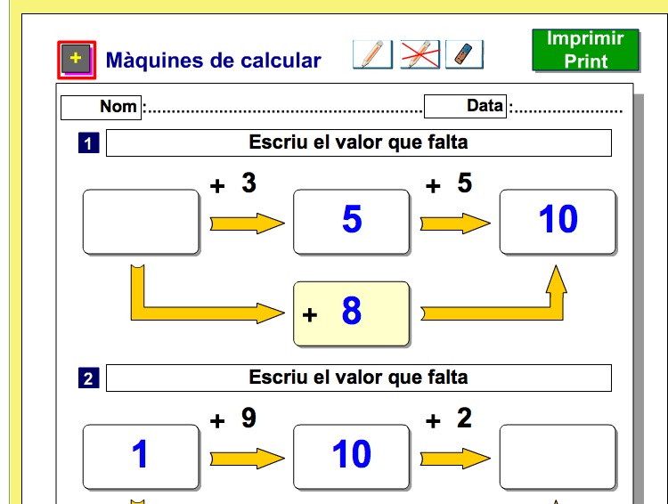 Màquines de calcular sumes | Recurso educativo 38473