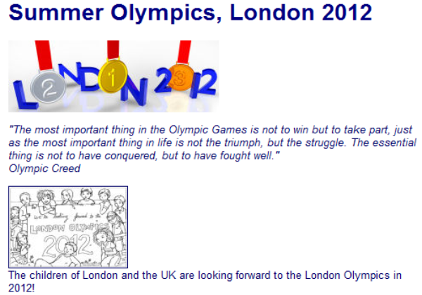 Summer Olympics London 2012 | Recurso educativo 40031