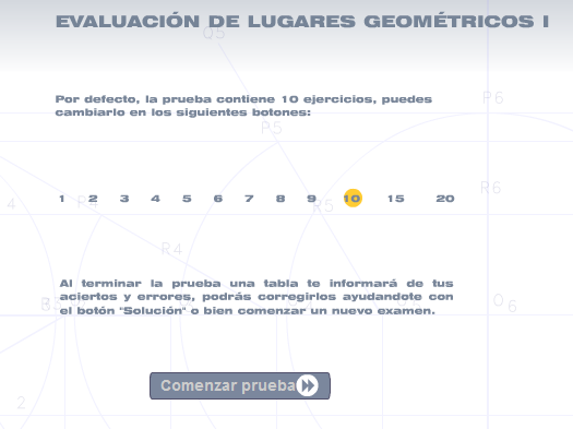 Evaluación de lugares geométricos I | Recurso educativo 42045