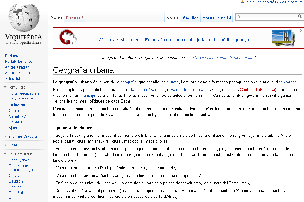 Geografia urbana | Recurso educativo 43395