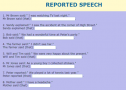 Rewrite: Reported speech | Recurso educativo 57831