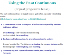Lesson: Past continuous | Recurso educativo 60108