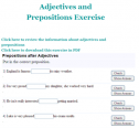 Adjectives and prepositions exercise | Recurso educativo 61952