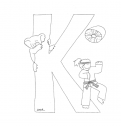 Coloreando la letra “K” | Recurso educativo 68244