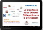 Importancia de los gestores bibliograficos en la investigacion | Recurso educativo 103731