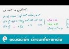 Cónicas: ecuación de la circunferencia (ejercicio 2) | Recurso educativo 109270