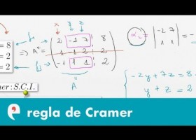 Regla de Cramer (ejercicio 2) | Recurso educativo 109491