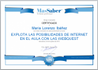 Curso de Explota las posibilidades de Internet en el aula con las WebQuest | | Recurso educativo 114118