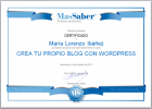 Curso de Crea tu propio Blog con WordPress | MasSaber | Recurso educativo 114126
