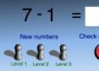 Juego didáctico: restas de números de 1 cifra | Recurso educativo 675796