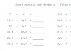 Sumes mentals amb decimals | Recurso educativo 686749