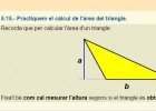 Càlcul de l'àrea d'un triangle | Recurso educativo 685308