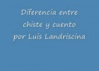 Diferencia entre chiste y cuento por Luis Landriscina | Recurso educativo 744503