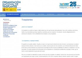 Organització Nacional de Trasplantaments | Recurso educativo 762263