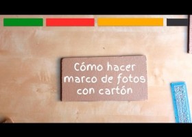 How to make a cardboard frame | Recurso educativo 778554