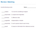Review: Matching | Recurso educativo 68765