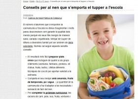 Consells per al nen que s'emporta el tupper a l'escola | Recurso educativo 612518